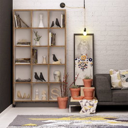 Hanah Home Crotone Estantería Roble